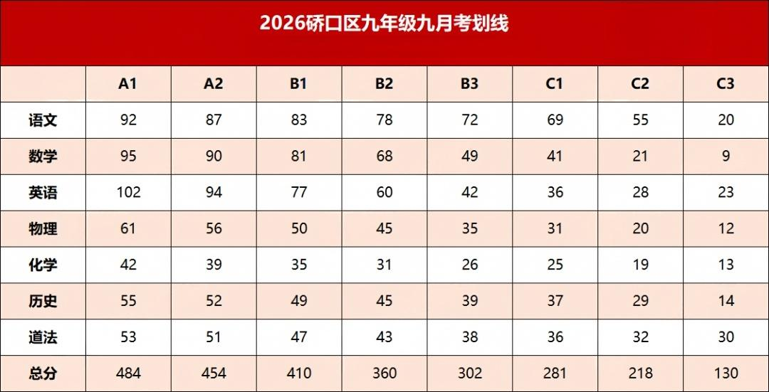硚口区九年级月考